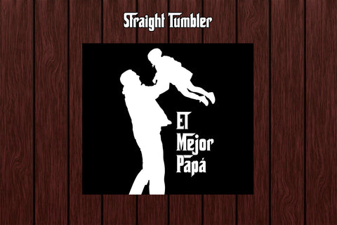 Tumbler Wrap Template 20oz El Mejor Papá Sublimation Design Subli Store 