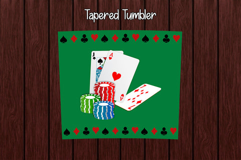 Tumbler Wrap Template 20oz Game of Poker Sublimation Design Subli Store 