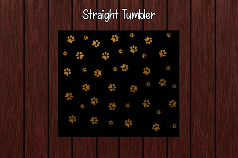 Tumbler Wrap Template 20oz Golden Paws Sublimation Design Subli Store 