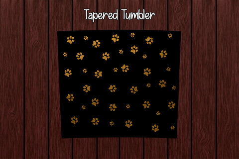 Tumbler Wrap Template 20oz Golden Paws Sublimation Design Subli Store 