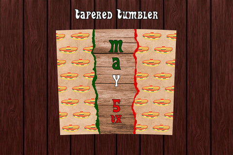 Tumbler Wrap Template 20oz Hat May 5th Sublimation Design Subli Store 