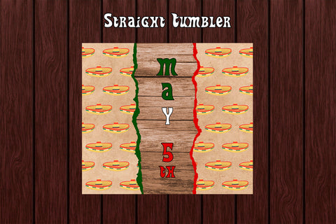 Tumbler Wrap Template 20oz Hat May 5th Sublimation Design Subli Store 