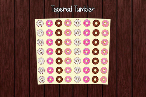 Tumbler Wrap Template 20oz Linear Donuts Sublimation Design Subli Store 