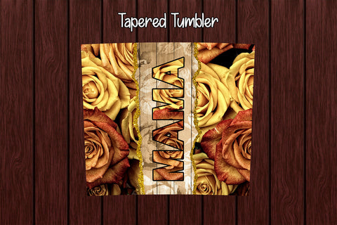 Tumbler Wrap Template 20oz Mama Old Roses Sublimation Design Subli Store 