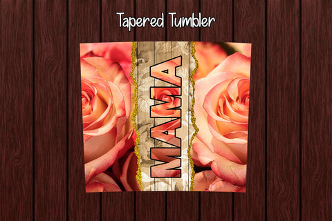 Tumbler Wrap Template 20oz Mama Roses Sublimation Design Subli Store 