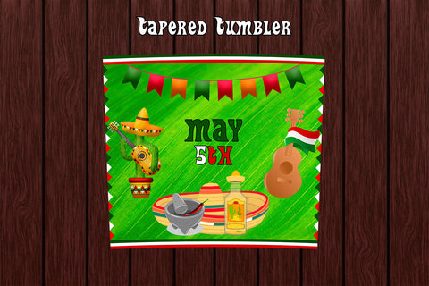 Tumbler Wrap Template 20oz May 5th Green Sublimation Design Subli Store 