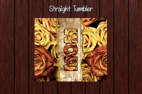 Tumbler Wrap Template 20oz Mom Old Roses Sublimation Design Subli Store 