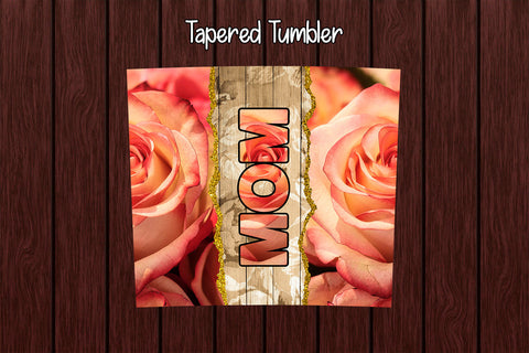 Tumbler Wrap Template 20oz Mom Roses Sublimation Design Subli Store 