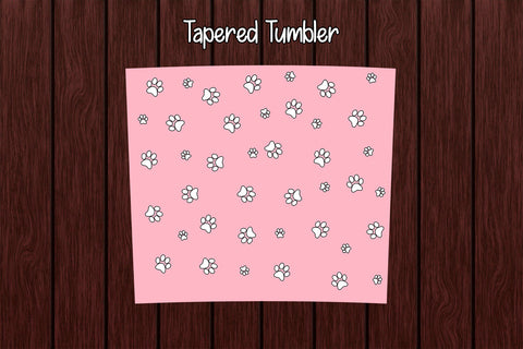 Tumbler Wrap Template 20oz Paws Sublimation Design Subli Store 