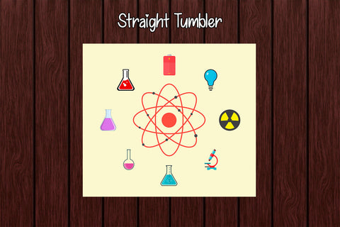 Tumbler Wrap Template 20oz Science Sublimation Design Subli Store 