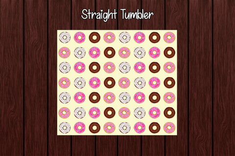 Tumbler Wrap Template 20oz Zig Zag Donuts Sublimation Design Subli Store 
