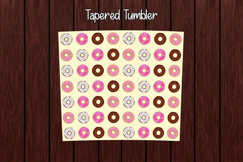 Tumbler Wrap Template 20oz Zig Zag Donuts Sublimation Design Subli Store 