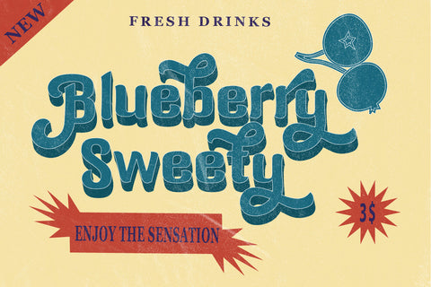 Tuned Rompies A Retro & Bold Display Font Font Balevgraph Studio 