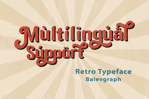 Tuned Rompies A Retro & Bold Display Font Font Balevgraph Studio 