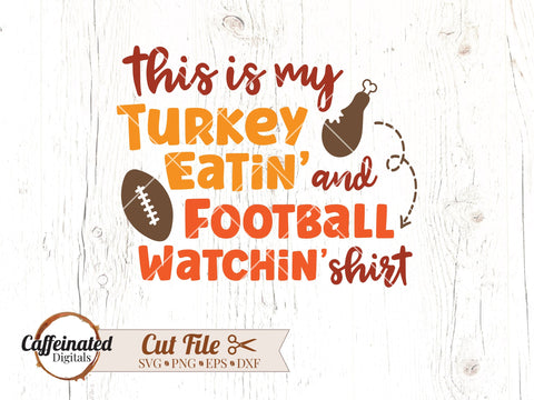 Turkey and Football SVG SVG Caffeinated SVGs 