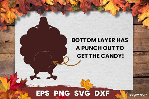 Turkey Candy Holder | Fall Candy Holders | SVG SVG SvgOcean 