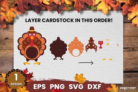 Turkey Candy Holder | Fall Candy Holders | SVG SVG SvgOcean 