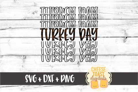 Turkey Day - Buffalo Plaid Thanksgiving Mirror Word SVG PNG DXF Cut Files SVG Cheese Toast Digitals 