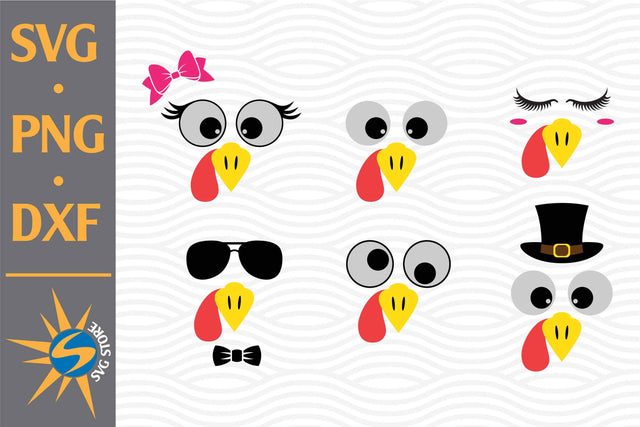Turkey Face SVG, PNG, DXF Digital Files Include SVG SVGStoreShop 