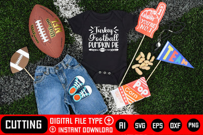 Turkey Football Pumpkin Pie SVG CraftlabSvg29 