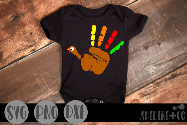 Turkey hand print SVG Adeline&co 