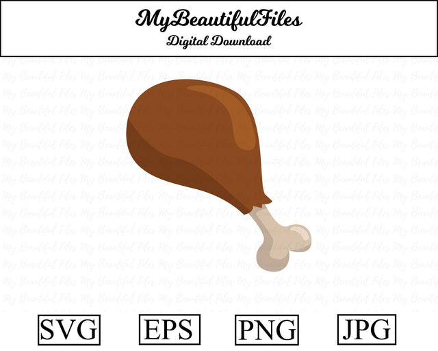 turkey leg - thanksgiving SVG MyBeautifulFiles 