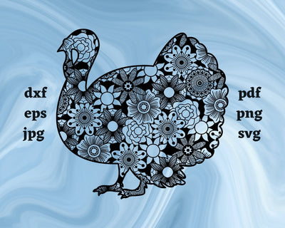 Turkey Mandala SVG Cut File SVG Northern Light SVG 