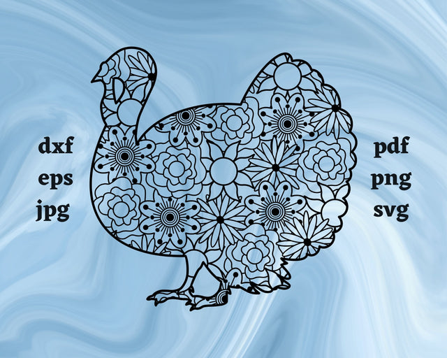 Turkey Mandala SVG Cut File SVG Northern Light SVG 