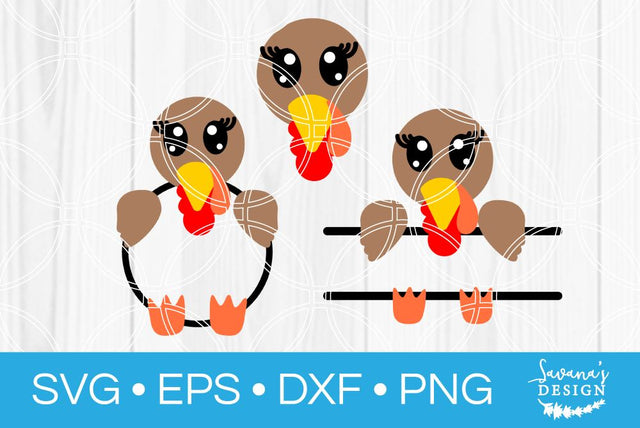 Turkey Monogram Bundle SVG SavanasDesign 