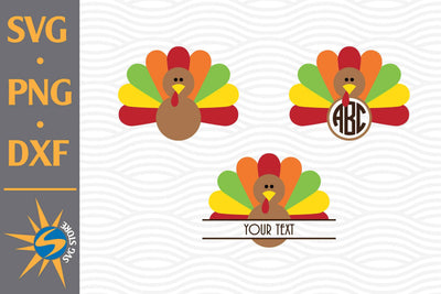 Turkey Monogram SVG, PNG, DXF Digital Files Include SVG SVGStoreShop 