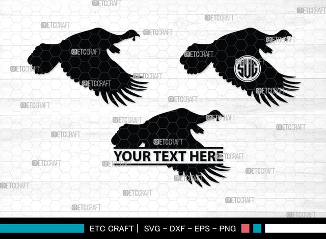 Turkey Monogram, Turkey Silhouette, Turkey SVG, Turkey Bird Svg, Christmas Turkey Svg, Fried Turkey Svg, Animal Svg, SB00329 SVG ETC Craft 
