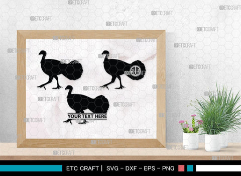 Turkey Monogram, Turkey Silhouette, Turkey SVG, Turkey Bird Svg, Christmas Turkey Svg, Fried Turkey Svg, Animal Svg, SB00329 SVG ETC Craft 