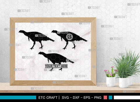 Turkey Monogram, Turkey Silhouette, Turkey SVG, Turkey Bird Svg, Christmas Turkey Svg, Fried Turkey Svg, Animal Svg, SB00329 SVG ETC Craft 