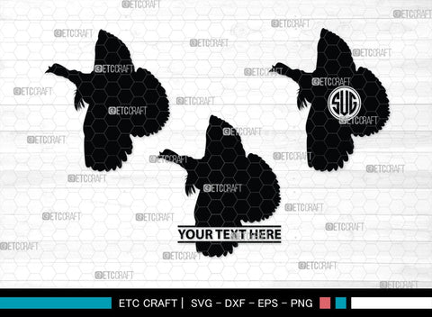 Turkey Monogram, Turkey Silhouette, Turkey SVG, Turkey Bird Svg, Christmas Turkey Svg, Fried Turkey Svg, Animal Svg, SB00329 SVG ETC Craft 