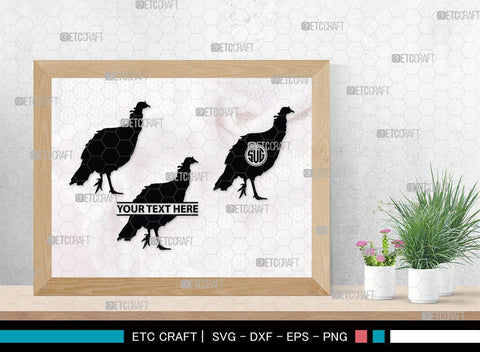Turkey Monogram, Turkey Silhouette, Turkey SVG, Turkey Bird Svg, Christmas Turkey Svg, Fried Turkey Svg, Animal Svg, SB00329 SVG ETC Craft 