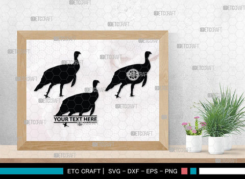 Turkey Monogram, Turkey Silhouette, Turkey SVG, Turkey Bird Svg, Christmas Turkey Svg, Fried Turkey Svg, Animal Svg, SB00329 SVG ETC Craft 