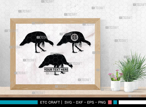Turkey Monogram, Turkey Silhouette, Turkey SVG, Turkey Bird Svg, Christmas Turkey Svg, Fried Turkey Svg, Animal Svg, SB00329 SVG ETC Craft 