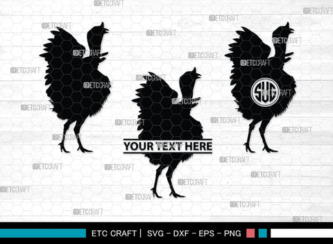 Turkey Monogram, Turkey Silhouette, Turkey SVG, Turkey Bird Svg, Christmas Turkey Svg, Fried Turkey Svg, Animal Svg, SB00329 SVG ETC Craft 