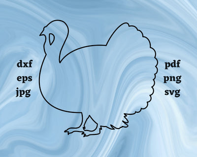 Turkey Outline SVG Cut File SVG Northern Light SVG 