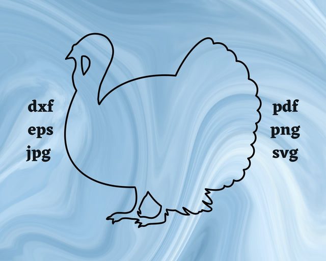 Turkey Outline SVG Cut File SVG Northern Light SVG 