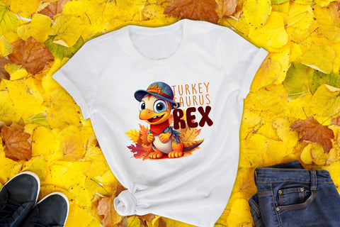 Turkey Saurus Rex | Thanksgiving PNG Sublimation Sublimation CraftLabSVG 