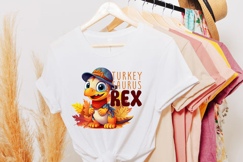 Turkey Saurus Rex | Thanksgiving PNG Sublimation Sublimation CraftLabSVG 