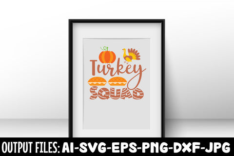 Turkey Squad, SVG Design SVG Rafiqul20606 