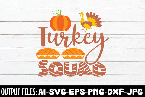 Turkey Squad, SVG Design SVG Rafiqul20606 