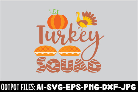 Turkey Squad, SVG Design SVG Rafiqul20606 