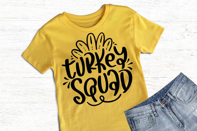 Turkey Squad SVG Thanksgiving SVG SVG Ikonart Design Shop 