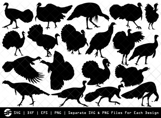 Turkey SVG | Animal SVG | Silhouette Bundle | SVG Cut File SVG ETC Craft 