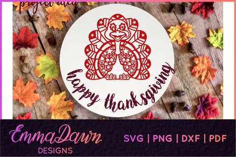Turkey SVG, Thanksgiving SVG SVG Emma Dawn Designs 