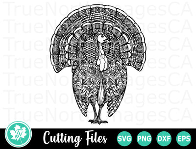 Turkey SVG | Zentangle SVG | Mandala SVG SVG TrueNorthImagesCA 