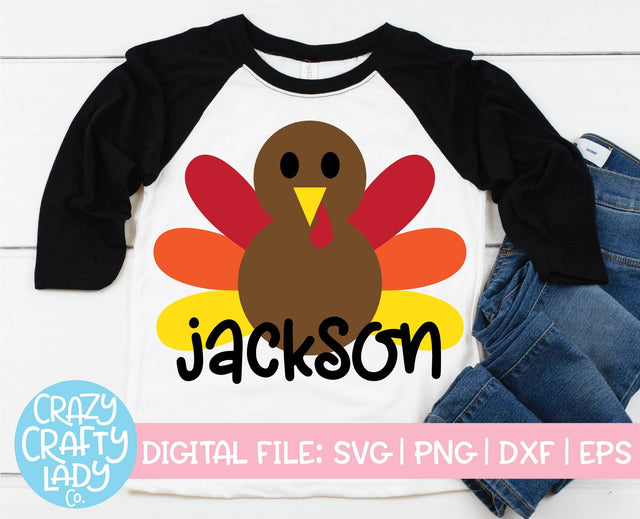Turkey | Thanksgiving SVG Cut File SVG Crazy Crafty Lady Co. 